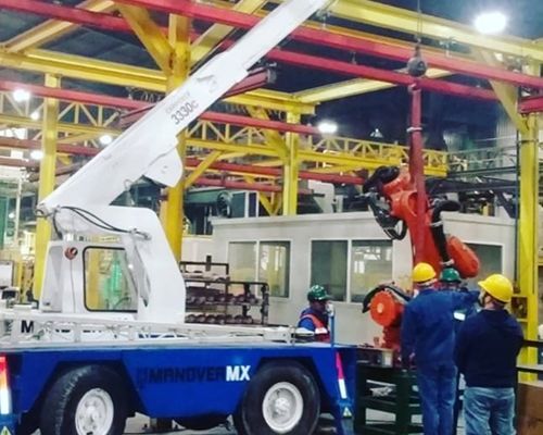 Reubicación de maquinaria hasta 10T